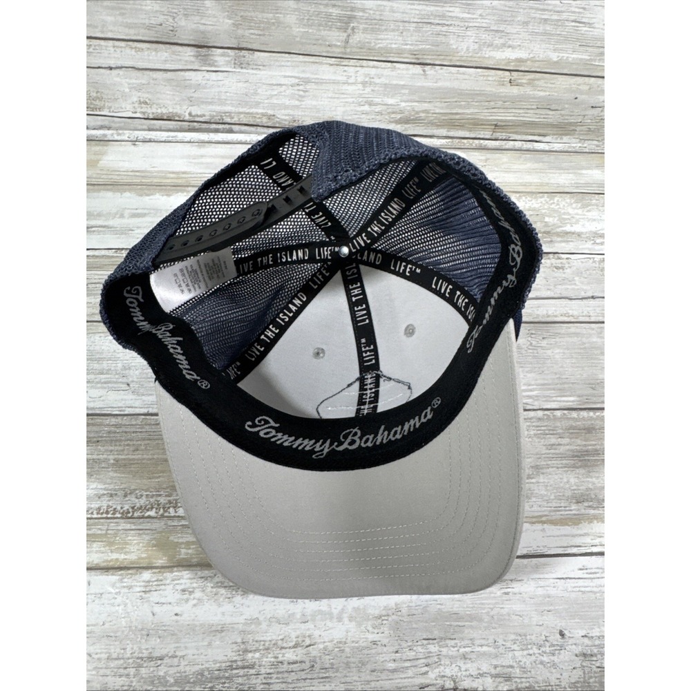 New Mens Tommy Bahama Steel Blue Golf Cap Snapback Hat Nice!- NWT - Picture 8 of 8